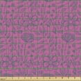 thumbnail image 2 of Ambesonne Floral Fabric by the Yard Upholstery, Hand Drawn Vibrant Flowers, 3 Yards, Charcoal Grey Pink, 2 of 5