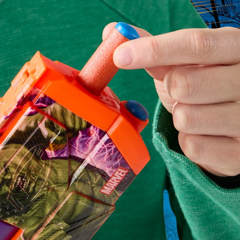 スポーツトイ・アクショントイ onedrop Warlok Nerf Marvel Hulk Dart Blaster, 4 Nerf N1 Darts, Ages 8+ - Walmart.com