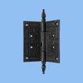 thumbnail image 2 of Renovators Supply Black Wrought Iron Butt Hinge Victorian Steeple Tip Rustproof, 2 of 7