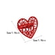 thumbnail image 4 of Monstrate Platos en forma de corazón Hebilla de amor Cierres de metal Anillos de servilleta Círculo romántico Fiesta Banquetes Cena Adorno de joyería Mostrada rojo Monstrate HA060541-01, 4 of 6