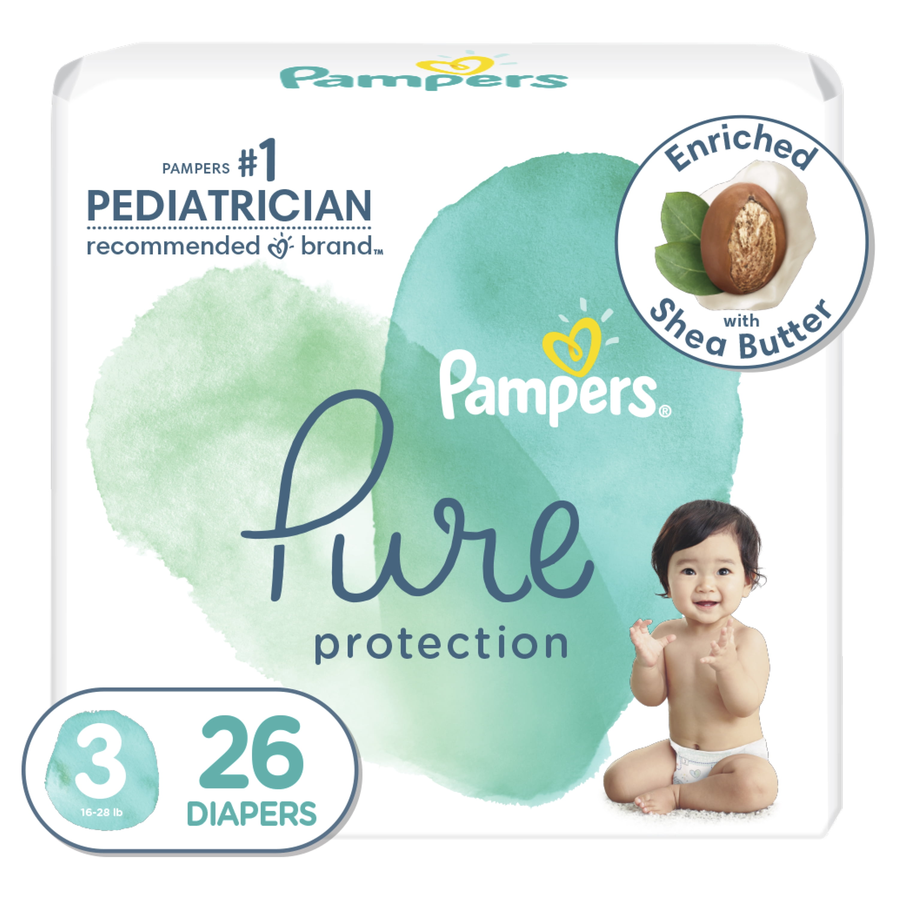 Pampers Pure Protection Size 3 Essential Pack 31 Nappies