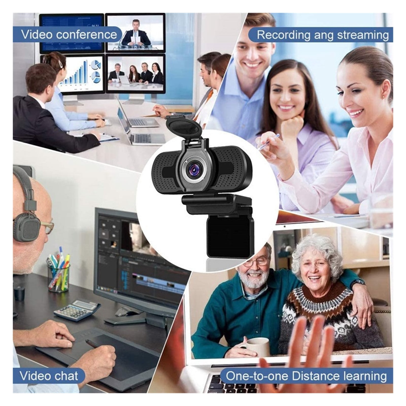 Webcam 1080P Full HD Web Camera With Microphone Web Cam 1080p For PC Computer Laptop Desktop USB Camara Web ,HD Video