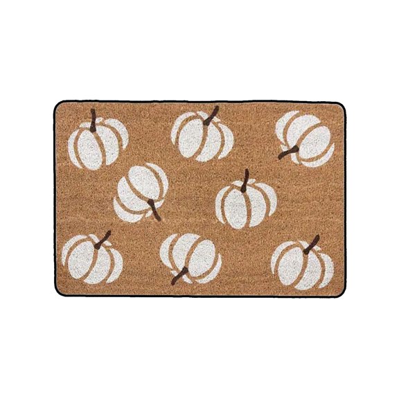 Fall Decorative Rug,Seasonal Printed Non‑Slip Polyester Floor Mat for Thanksgiving Halloween Porch Indoor Outdoor Home Accent