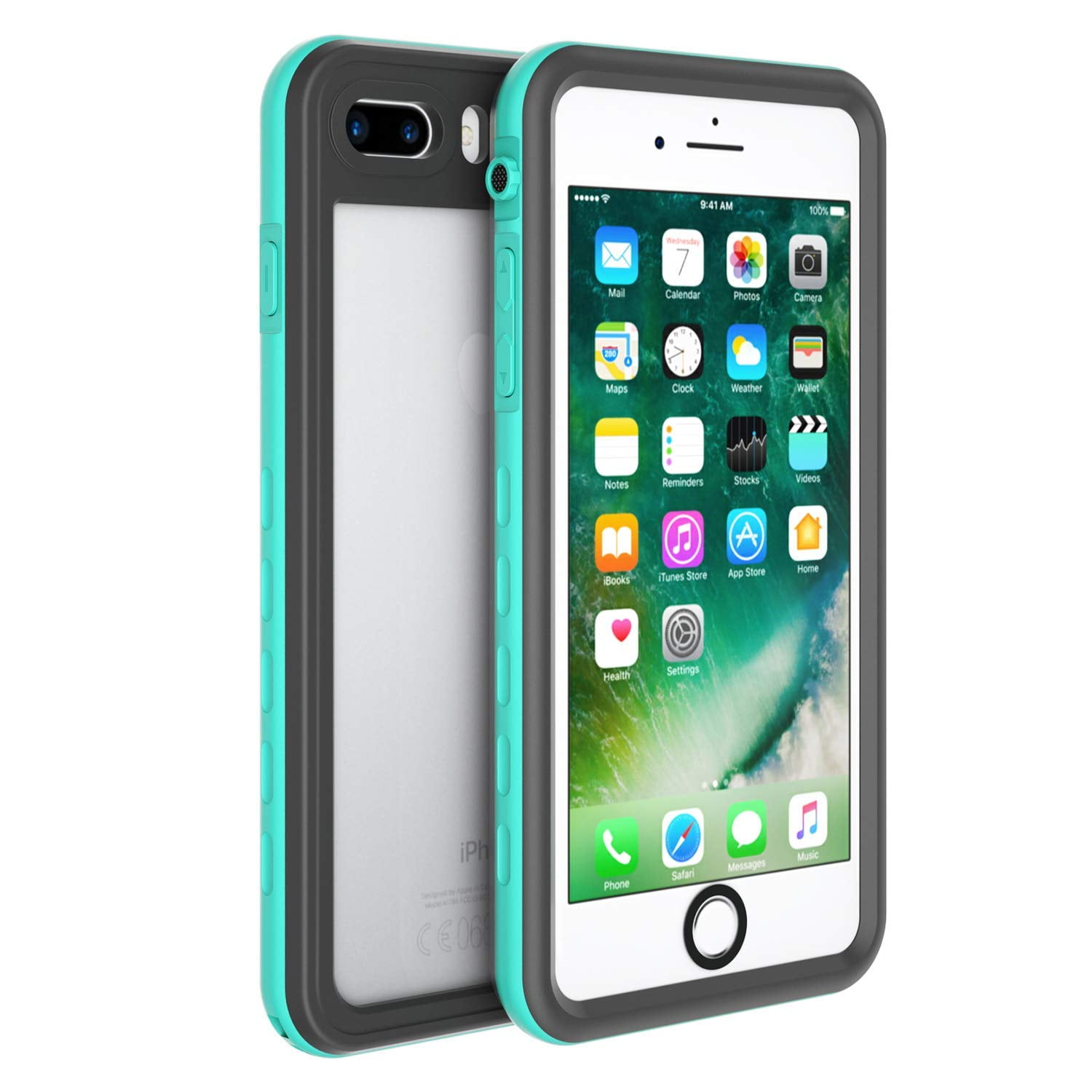 iPhone 8 Plus iPhone 7 Plus Waterproof Case, IP68 FullBody Protect