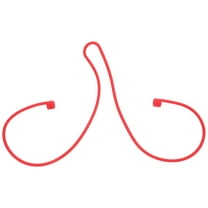 LEORX Red Earphone Strap With Anti Loss Feature Silicone Rope For Sports 1Pack