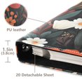 thumbnail image 3 of FORMRS 3 Ring Photo Album 4"x6" Self Adhesive Large Capacity PU Leather Cover, Red Flowers Pattern, 3 of 8