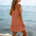 thumbnail image 7 of Npasoilc Round Neck Swimsuit Cover Up Dresses for Women Sleeveless Solid Color A-Line Mini Beach Dress, 7 of 7