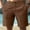 Coffee, variant on Gspmoly Mens Shorts Casual, Men'S Linen Solid Color Shorts Summer Fashion Outdoor Shorts Daily Breathable Straight Leg Shorts Gym Shorts Men Weekly Deals White S