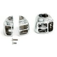 thumbnail image 2 of Krator Chrome Switch Housings Compatible with Harley Davidson Sportster / Dyna / Softail / V-Rod (1996-2012) Cruiser Bobber Chopper Chrome Switch Control House, 2 of 4