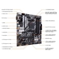 thumbnail image 4 of ASUS PRIME B550M-A AC mATX motherboard: PCIe 4.0, dual M.2, WiFi, HDMI, D-Sub, DVI, SATA 6Gbps, USB 3.2 Gen 2, Aura Sync RGB. AMD Ryzen 5 5500 6-Core 3.6GHz CPU. Team T-Force Delta RGB 16GB (2x8GB) D, 4 of 10