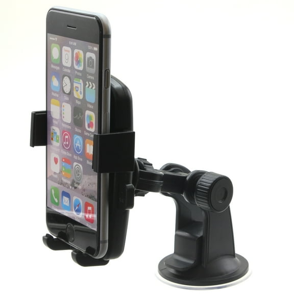 Windshield Car Mount for Samsung Galaxy S24 FE - Holder Glass Cradle Swivel Dock for Galaxy S24 FE