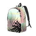 thumbnail image 2 of Balery Tropical Summer Palm Vintage Canvas Backpack for Men and Women - Large Capacity, Durable Travel Laptop Bag for School, Work, Hiking, and Outdoor Activities, 2 of 7