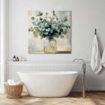 thumbnail image 6 of Wall Art Prints, Green Eucalyptus Framed Canvas Prints for Bedroom Living Room Bathroom Office, Botanical Leaves Spring Retro Art Gallery Wrap Wall Art Poster for Gifts Home Decor 16"x16", 6 of 9
