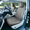thumbnail image 2 of FH Group Deluxe Diamond Pattern Faux Leather Seat Cushions for Car Truck SUV Van - Gray Front Seats, 2 of 5