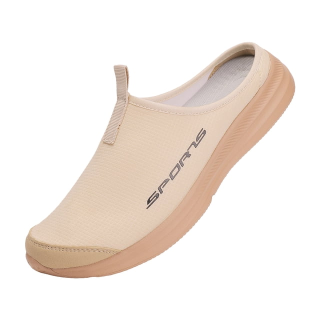 DXOUPM Mens Slip on Shoes Closed Toe Lightweight Walking Shoes Breathable Slippers Going Out