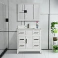 thumbnail image 3 of Vanity Art 36" Single Sink Bathroom Vanity Set with Engineered Marble Top and Free Mirror, 3 of 5