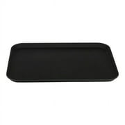 Cambro 1622TL110 Treadlite 16" x 22" Black Non-Skid Fiberglass Tray - 12/Case