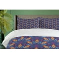 thumbnail image 4 of Ambesonne Mandala Duvet Cover Sets, Vibrant Floral Ornate, 2-King, Orange Pale Blue Purple, 4 of 7