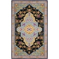 thumbnail image 2 of SAFAVIEH Bellagio Trevelyan Bordered Wool Area Rug, Navy Blue/Multi, 5' x 8', 2 of 8