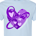 thumbnail image 4 of Inktastic Alzheimers Awareness Purple Ribbon Around Heart T-Shirt, 4 of 5