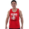 thumbnail image 4 of Xmas Hung By The Chimney Santa Claus Tank Top Sleeveless Tee Men Brisco Brands S, 4 of 5
