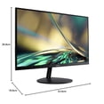 thumbnail image 2 of Monitor Acer SB242Y EBI 23.8 Pulgadas FHD IPS Ultra Slim Tecnología AMD FreeSync 100Hz 1ms HDMI VGA, 2 of 14