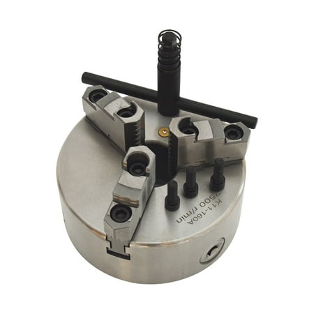

INTSUPERMAI 6 inch Lathe Chuck 3 Jaw Self Centering Reversible Jaw K11-160A