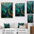 thumbnail image 4 of Designart "Revitalizing Malachite Essence" Spiritual Stone Floater Framed Canvas Art Print, 4 of 5