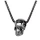 thumbnail image 2 of Collar para mujer, joyería para mujer, joyería para mujer, tendencia de moda, personalidad, collar de acero de titanio con calavera, collar de acero inoxidable, un collar, 2 of 5