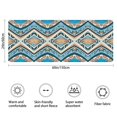 thumbnail image 3 of Blue and Orange Floral Boho Pattern Bathroom Rugs Mat,Non Slip Microfiber Bathroom Rug,Rubber Backing,Soft Bathroom Mats for Bathroom Floor,Tub and Shower,60x24in(150x60cm), 3 of 4