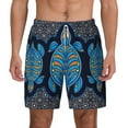 thumbnail image 2 of Picia Turtle pattern Mens Swim Trunks with Compression Liner Stretch Beach Shorts Quick Dry with Zipper Pockets No-Chafing Board Shorts-XX-Large, 2 of 9