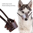 thumbnail image 2 of Mouzzle pour Chien Allemand Confortable PU Sécurisé Grandes Races Protège-Bouche Confortable, 2 of 7