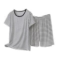 thumbnail image 2 of Haivin Women's Modal Sportswear Set, Short Sleeve Round Neck Top and Comfortable Shorts with Elastic Waist, Soft Athletic Outfit for Sports and Daily Wear, 2 of 5
