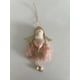 thumbnail image 3 of 2 Pcs Christmas Ornaments, Lovely Push Hanging Angel Christmas Tree Hanging Ornaments, Tree Hanging Pendant Decorative Plush Angel Pendants for Holiday Party Home (Pink, White), 3 of 5