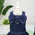 thumbnail image 5 of Stylish Denim Dog Dress Summer Spring Pet Fashion Cute Puppy Outfit Comfortable Apparel, 5 of 6