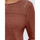 thumbnail image 4 of Camisa de Larga con Encaje para Mujer, Top de Otoño, Moda Elegante, Informal, Tipo Túnica, Suéter, Ropa de . Color Caramelo XL, 4 of 8