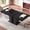 Black, variant on 63″–79″ Extendable Round Dining Table for 6-8, Modern Dining Table with Removable Leaves, Kitchen Table with Hidden Space for Kitchen Living Room, White