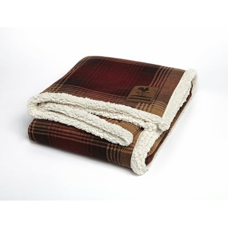 - Classic Red Plaid Cottage Plaid Throw - Machine-Washable - 50