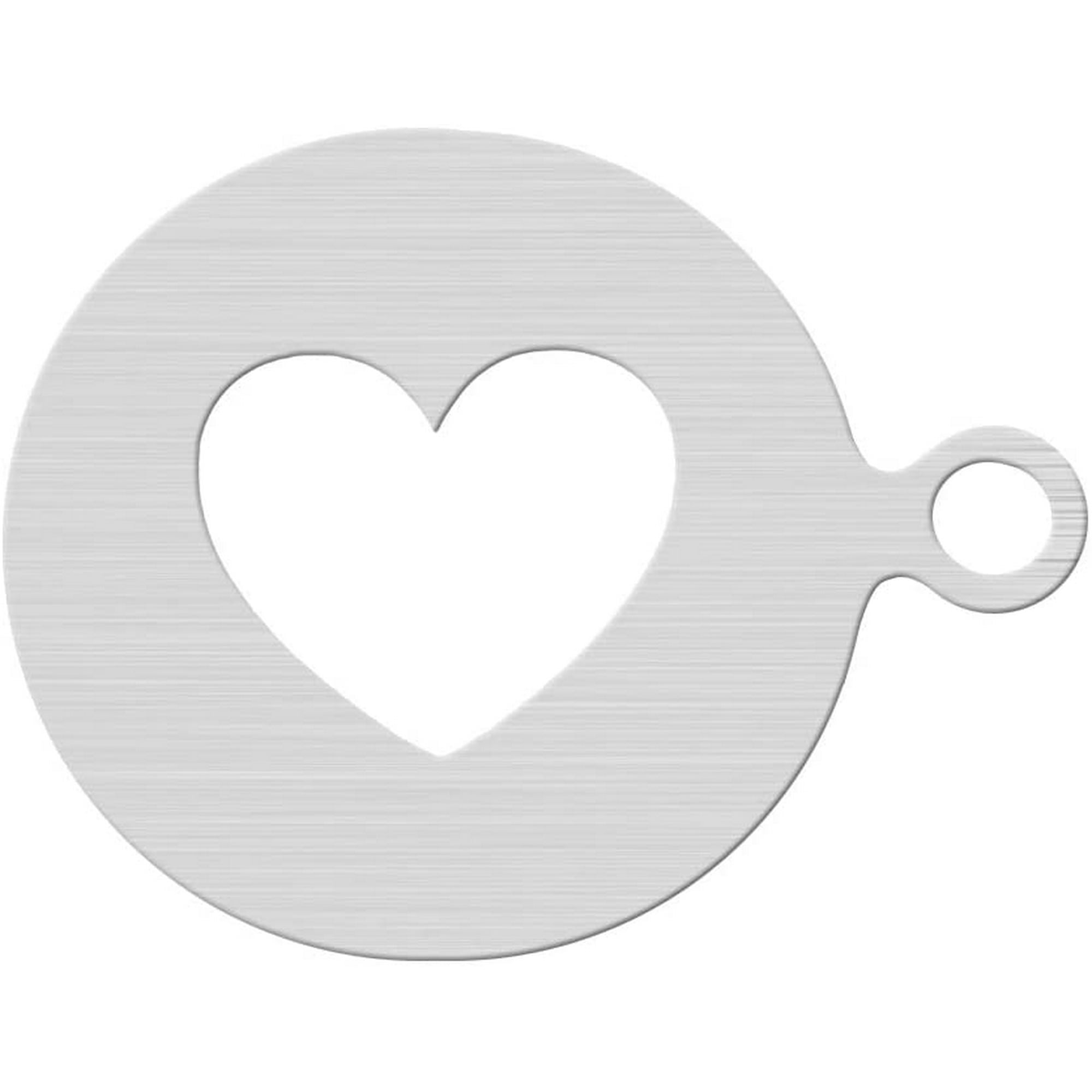 mihiba stainless steel coffee stencils heart shaped coffee stencils template latte art stencils for decorating oatmeal cupcake coffee cake cappuccino mousse hot chocolate walmart canada