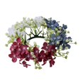thumbnail image 1 of Día de la Independencia Vela Floral Artificial Anillo Corona Rojo Adorno Realista para un Ambiente Festivo Versátil, 1 of 9