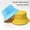 Blue/Yellow, variant on Lroveb Bucket Hats for Women Hat Female Summer Beach Sun Block Big Head Around Korean Version Breathable Small Brimmed Fisherman Hat