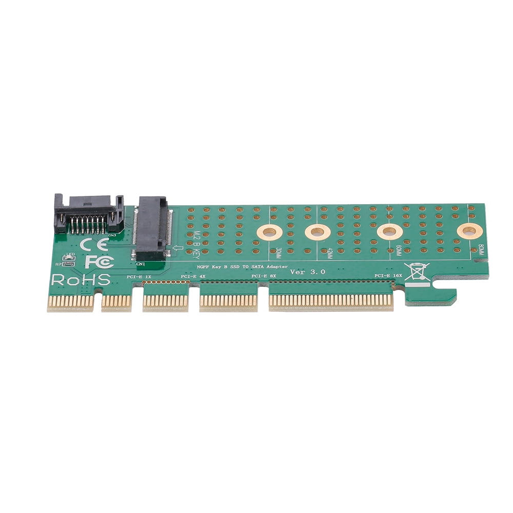Montloxs M.2 to SATA PCI-E Key B SSD Adapter Converter Card PCI Express Slot SATA Cable Kit 