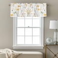 thumbnail image 3 of Yellow Daisy Floral Kitchen Curtain Valances for Windows Farmhouse Short Curtains, Spring Rustic Botanical Flowers Rod Pocket Valance Curtain for Bedroom Cafe Living Room 60"x18", 3 of 8
