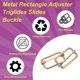thumbnail image 3 of 25PCS Hebilla deslizante ajustable de metal 1 1/2" ajustador de correas de webbing para reemplazo de bolsas de cinturón dorado claro, 3 of 7