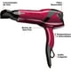 thumbnail image 2 of Secadora de Cabello Revlon RVDR5105LA1N2 2 Velocidades CON Concentrador Rojo, 2 of 7