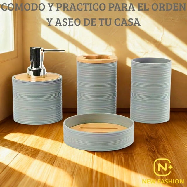 Juegos de baño, juego de baño completo, juego de accesorios diseñado para mejorar la funcionalidad y la estética de tu baño.