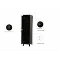thumbnail image 4 of 16 Inch Wide Bathroom Linen Storage Freestanding Cabinet In Black, 4 of 14