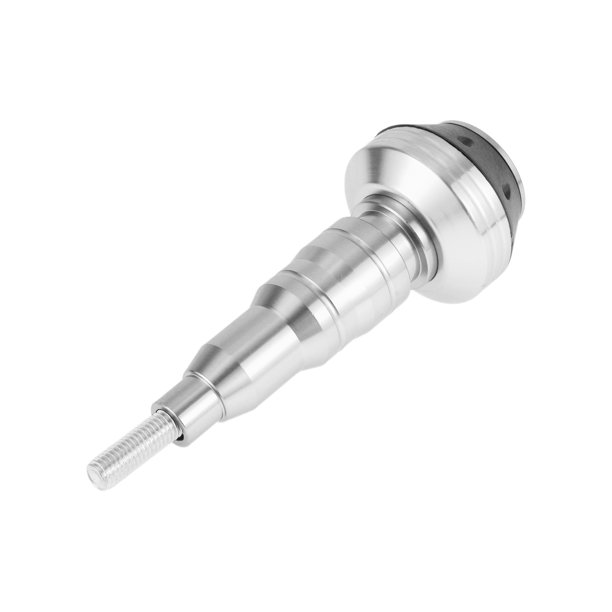Protector de guardia de choque de aleación de aluminio de 10mm para slider de marco de motocicleta, 56mm, 138mm, tornillo tono plateado, 1 juego