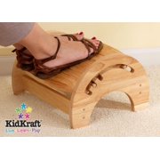KidKraft Adjustable Wood Stool for Nursing w/ Anti Slip Pads - Natural 15121