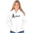 thumbnail image 3 of USSF Classic US Space Force Logo Unisex Plus Size Zip Hoodie Brisco Brands 4X, 3 of 5